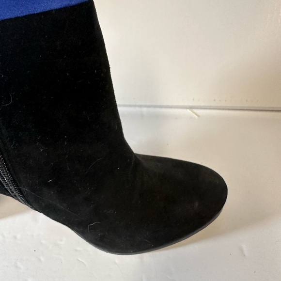 Sam Edelman Color Block mid heel Suede and Leather Ankle Boot NWT - Picture 12 of 12